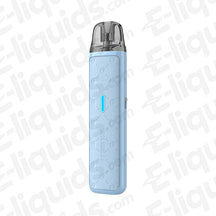 Lost Vape Ursa Nano S 2 vape pod kit in blue leather finish with sleek design and compact form.