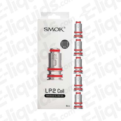 SMOK LP2 Replacement Vape Coils Pack of 5 for RPM 4 Pod Kit with anti-leakage design, shown in packaging.