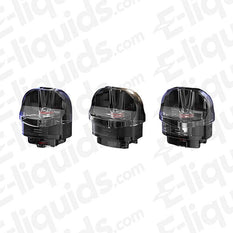 Three Smok Nord 50W replacement vape pods with 2ml capacity and leak-proof side-fill design, showcased by e-liquids.com.