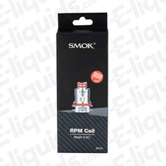 Smok RPM replacement vape coil pack, 0.4ohm mesh coil, compatible with multiple devices, featuring high-quality construction.