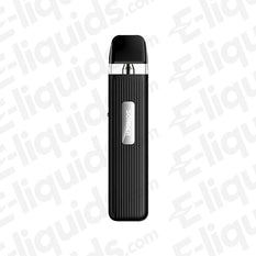 Geekvape Sonder Q Black Vape Pod Kit, portable and user-friendly device with 1000mAh battery, ideal for vapers on the go.