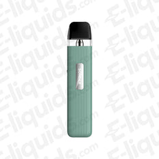 Geekvape Sonder Q Vape Pod Kit in mint green color, compact and portable for easy vaping on the go.