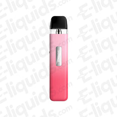 Geekvape Sonder Q Vape Pod Kit in pink, compact design for portable vaping on the go.