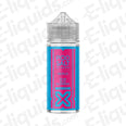Pod Salt Nexus Sour Blue Raspberry Shortfill E-liquid bottle featuring bold blue and pink design.