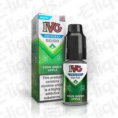 IVG 50/50 Freebase Sour Green Apple Vape Juice