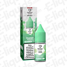 Spearmint Cooler Nic Salt by Crystal Clear Bar Salts in 10mg strength, featuring fresh mint, watermelon, and citrus flavors.