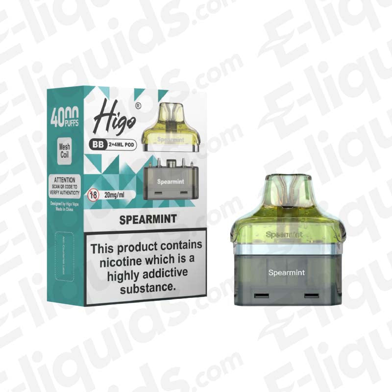 higo vape refills Lemon & Lime Higo BB 4000 Refill Pods main image 1