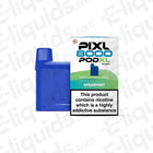 PIXL 8000 Spearmint Prefilled Pod, TPD compliant, offers up to 8000 puffs with 20mg nicotine strength for a smooth vaping experience.
