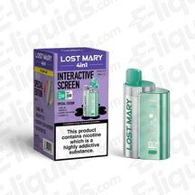 Lost Mary 4-in-1 Pod Kit with interactive screen, special edition box, showcasing its versatile vaping features.