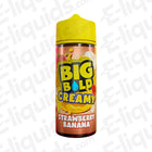 Big Bold Creamy Strawberry Banana E-liquid 100ml bottle with vibrant label design.
