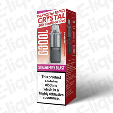 Bloody Bar Crystal 10K 20mg Prefilled Pods Strawberry Blast
