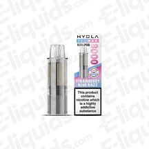Hyola Pro Max 8000 Strawberry Blue Razz Prefilled Pod with packaging, 20mg nicotine, TPD compliant, 8000 puffs.