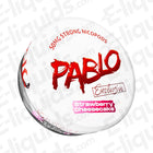 Pablo Exclusive Strawberry Cheesecake Nicotine Snus Pouches, 50mg nicotine, creamy cheesecake and strawberry flavor.