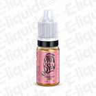Strawberry Chew Nic Salt E-liquid by Ohm Brew 10ml bottle with pink label and nicotine salt description.