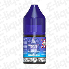 Strawberry Grape RandM Nic Salt E-liquid by Fumot in a 10ml bottle, featuring a 50/50 PG/VG ratio.