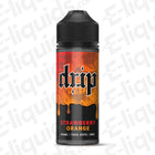 100ml Strawberry Orange Shortfill E-liquid by Drip with fruity flavor blend, perfect for vaping and custom nicotine strength.