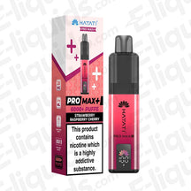 Hayati Pro Max 6K Strawberry Raspberry Cherry Prefilled Pod Kit with smart battery display and fast charge.