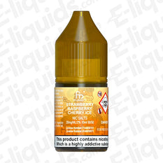 Strawberry Raspberry Cherry Ice RandM 7000 Nic Salt E-liquid by Fumot in a 10ml bottle, featuring a sweet and icy fruit blend.