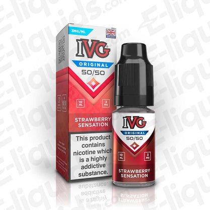 IVG 50/50 Freebase Strawberry Sensation Vape Juice
