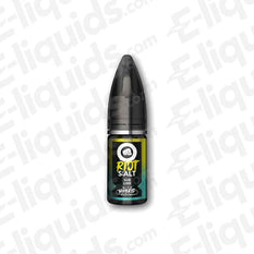 Bottle of Sub-Lime Hybrid Salt E-liquid by Riot Squad, 10ml, featuring vibrant lime and lemon branding.