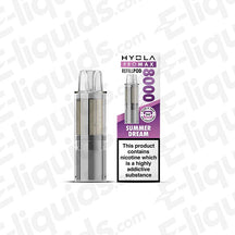 Hyola Pro Max 8000 Summer Dream Prefilled Pod, 20mg, 8000 puffs, shown with packaging, TPD compliant vaping product.