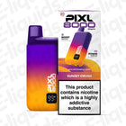 PIXL 8000 Compliant Pre-filled Pod Vape Kit, Sunset Crush flavor, 10ml + 2ml capacity, 8000 puffs, 20mg nicotine, meshed coil.