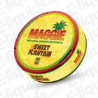 MAGGIE Sweet Plantain nicotine pouch 60mg, Caribbean-inspired flavor for nicotine satisfaction.