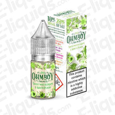 Sweetwater Grape & White Peach Nic Salt E-liquid by Ohm Boy, 10ml bottle with packaging, 20mg nicotine.