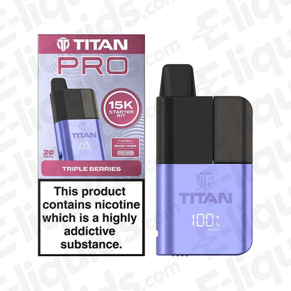 Titan Pro Triple Berries 20mg Prefilled Pod Kit