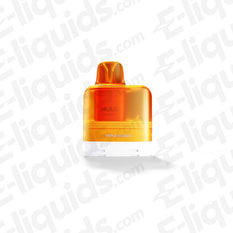 HULA Triple Mango Prefilled Pod showcasing a vibrant orange design, ideal for MTL vaping with sweet mango flavor.