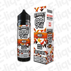 Doozy Vape Co Seriously Pod Fill Max Triple Mango 40ml Shortfill E-liquid