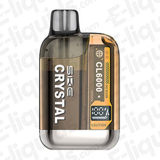 SKE Crystal CL6000 disposable vape device showcasing a sleek design and powerful features for an enhanced vaping experience.