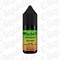 Triple Melon Nic Salt E-liquid by Elux Legend features a refreshing blend of watermelon, honeydew, and cantaloupe.