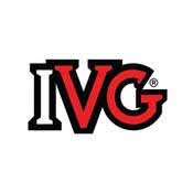 IVG logo with bold red and black letters on a white background