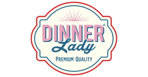 Dinner Lady logo with premium quality text in a vintage style design.