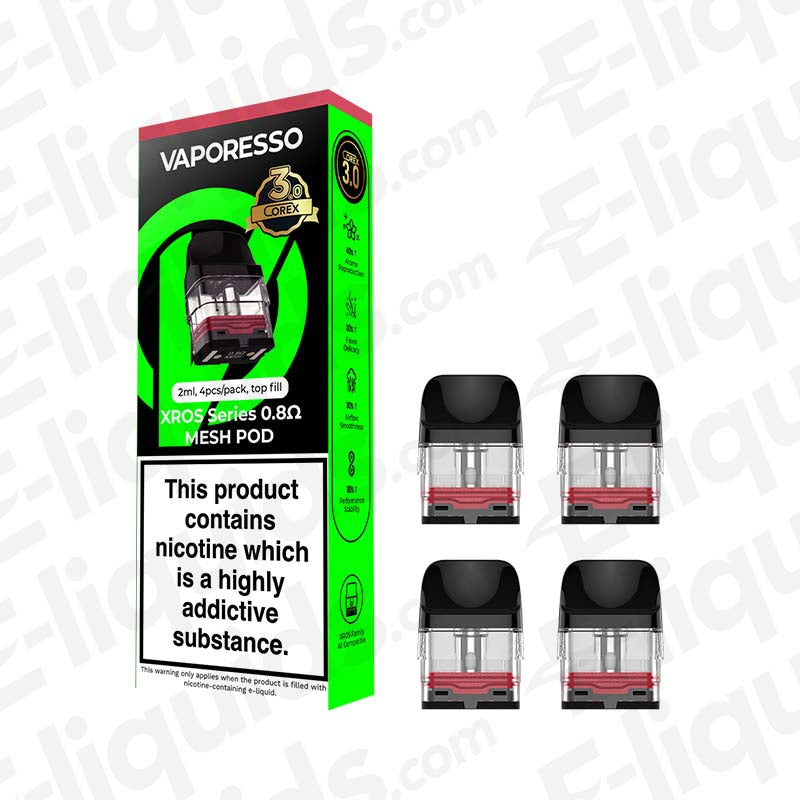 Vaporesso XROS Corex 3.0 0.8 Ohm Pod 4 Pack