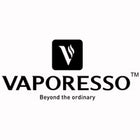 Vaporesso logo with slogan 'Beyond the ordinary' in black text on a white background.