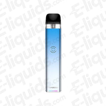 Sky Blue Vaporesso XROS 3 Vape Pod Kit with 1000mAh battery, 2ml pod, and RDTL coil for beginners.