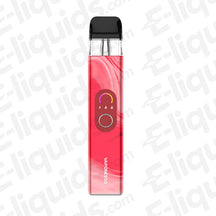 Vaporesso XROS 4 Pod Kit in red color with sleek design and advanced features for optimal vaping experience.