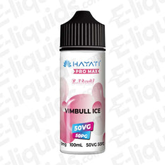 Hayati Pro Max Vimbull Ice Shortfill E-liquid bottle 100ml, 50VG/50PG mix, ideal for vape kits.
