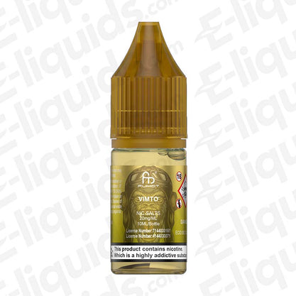 Vimto RandM Nic Salt E-liquid by Fumot, available in 10mg and 20mg, ideal for MTL vaping with a 50/50 PG/VG ratio.