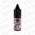 Vimtoes Nic Salt E-liquid by Re Salt in a 10ml bottle, featuring fruity flavors of grape, raspberry, and blackcurrant.