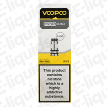 Voopoo PnP X Coils 0.15 Ohm Pack of 5 for Drag X Plus & TPP Tanks