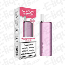 OXVA Slimstick Pink - Watermelon Prefilled Pod Kit with sweet watermelon flavour in pink packaging and sleek slim metal device.