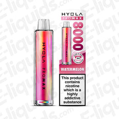 Hyola Pro Max 8000 Watermelon Prefilled Pod Kit with 20mg nicotine, sleek design, 1800mAh battery, 8000 puffs, TPD compliant