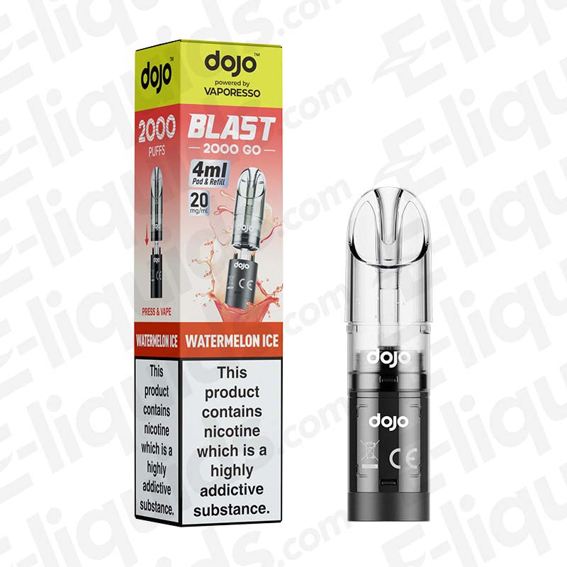 elf bar vape uk Vaporesso Dojo Blast 2000 Go Watermelon Ice Prefilled Pod