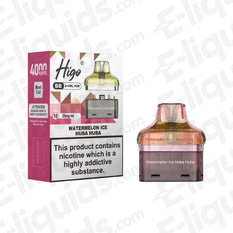 Higo BB 4000 20mg Prefilled Pods Watermelon Ice Huba Huba