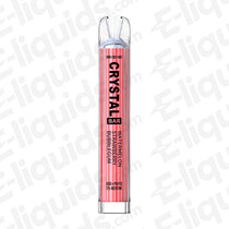 Watermelon Strawberry Crystal Original Bar 600 Disposable Vape by SKE with 600 puffs, 20mg nicotine strength.