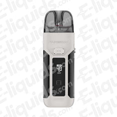 White Vaporesso Luxe X Pro Vape Pod Kit with Anti-Leak Design and Durable Build