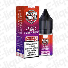 Blackcurrant Fiji Apple Nic Salt E-liquid by Pukka Juice